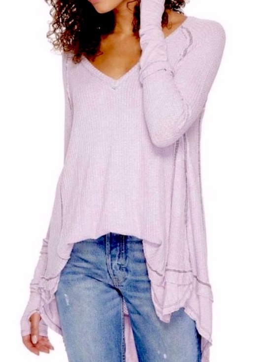 Free People Tops - Free People Lavender Waffle Knit Laguna Thermal
